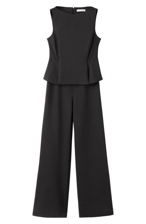 Peplum Sleeveless Jumpsuit