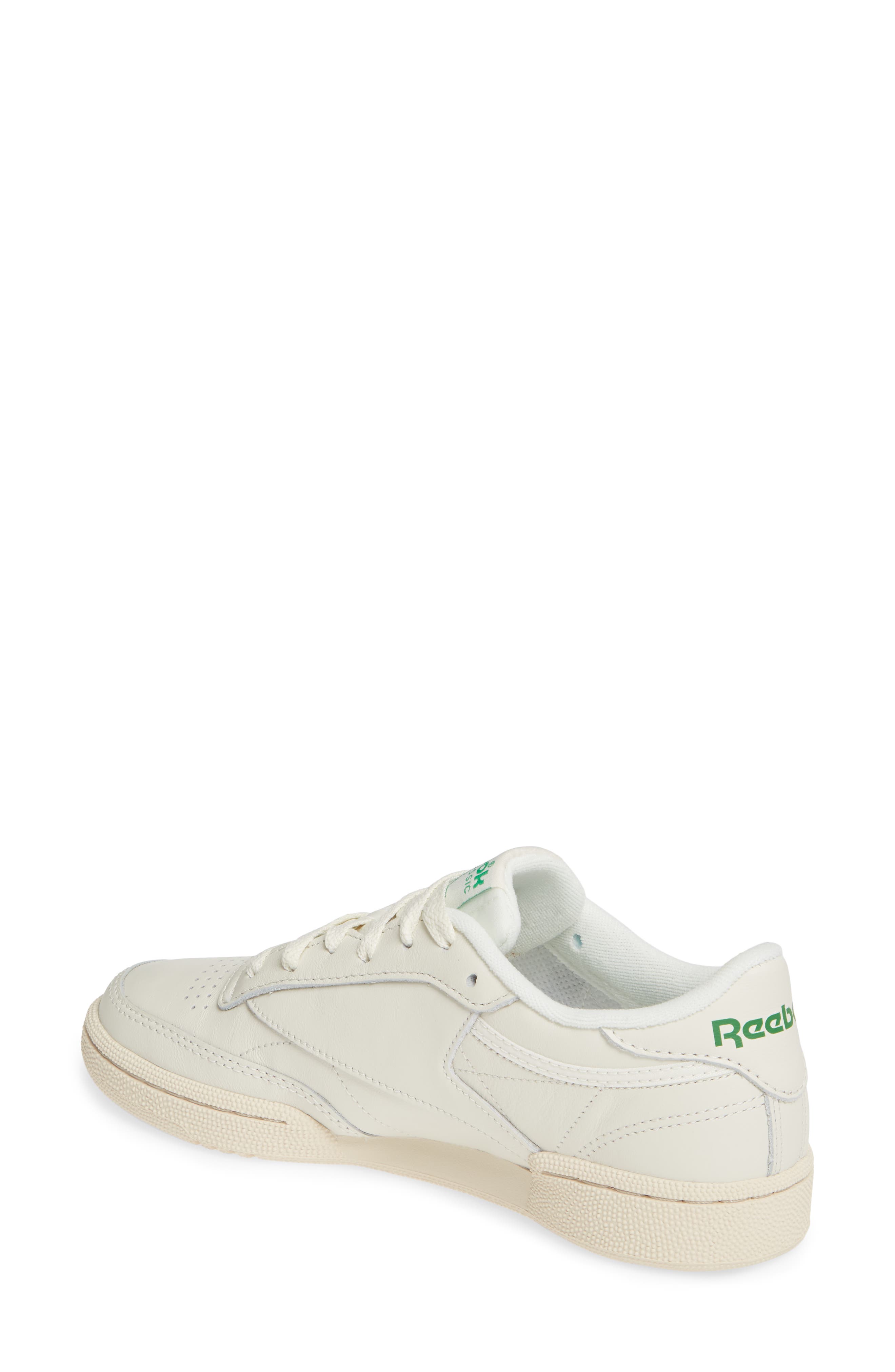 Club C 85 Sneaker, Alternate, color, CHALK/ GREEN/ PAPERWHITE/ RED