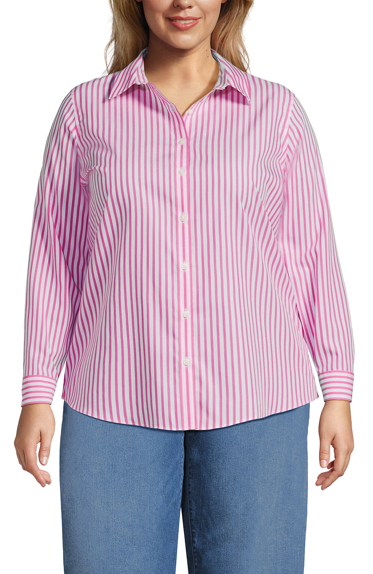 White/Apple Blossom Stripe