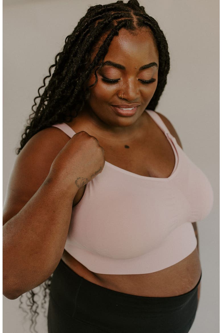 Bashful Maternity & Nursing Bra, Alternate, color, PETAL