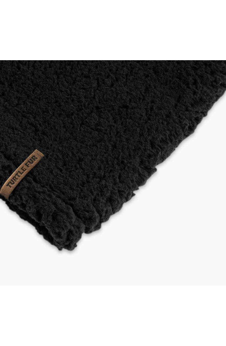 Turtle Fur High Pile Fleece Neck Warmer, Alternate, color, Black