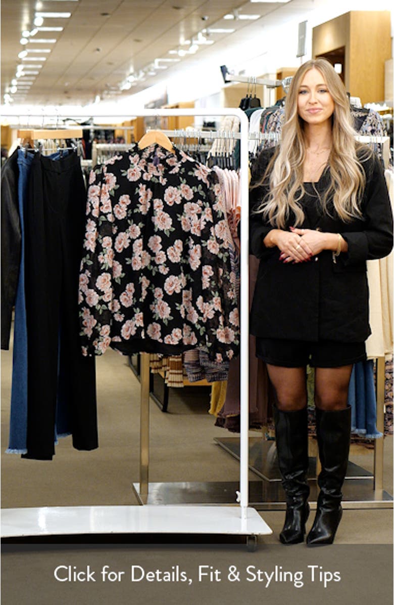 Sophia Floral Print Smocked Top, sales video thumbnail