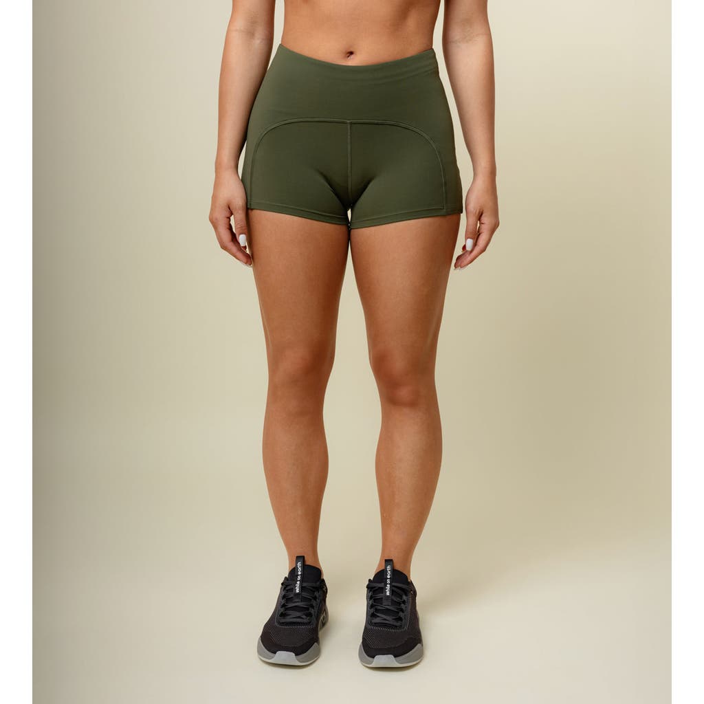 While On Earth™ Mid-rise Intent Short 3" In Green