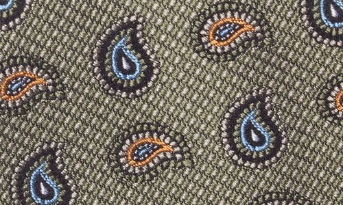 Nordstrom Paisley Silk Tie In Brown