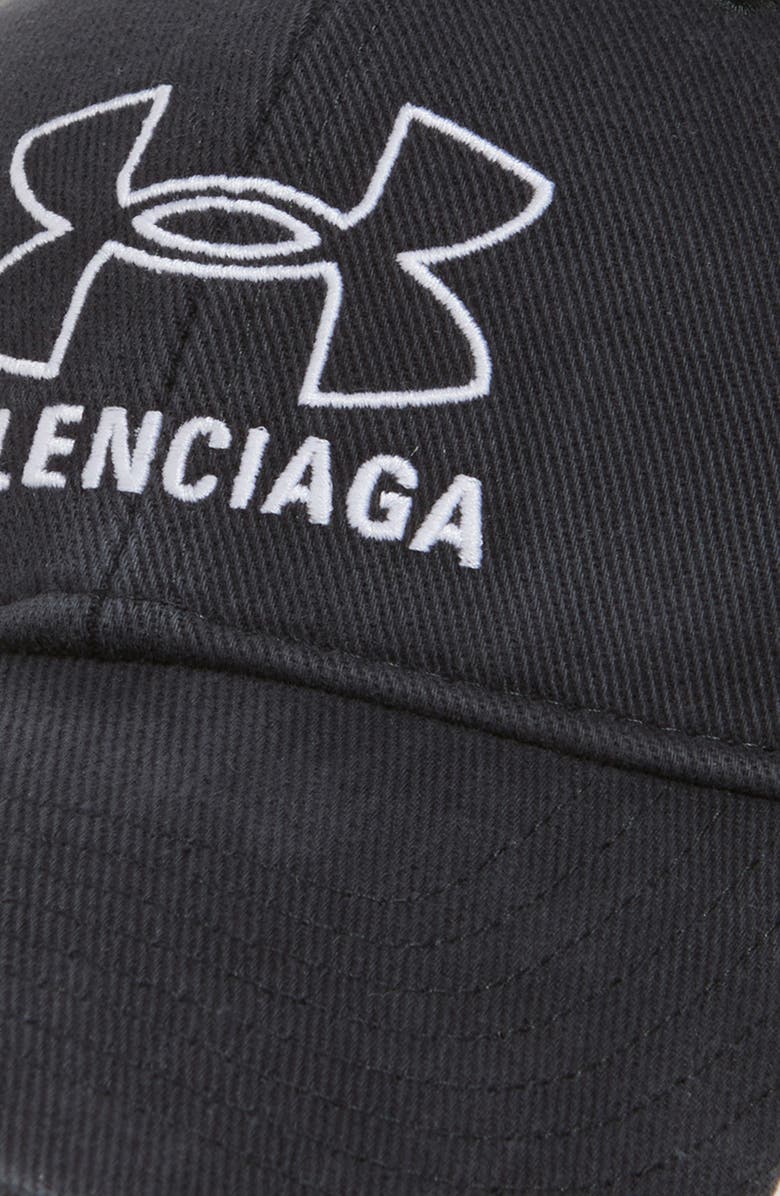 Balenciaga x Under Armour<sup>®</sup> Logo Embroidered Baseball Cap, Alternate, color, 