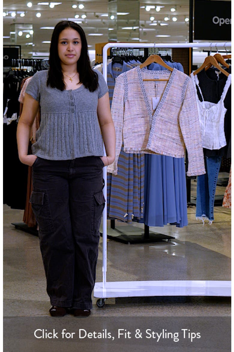 Fringe Trim Cotton Blend Jacket video