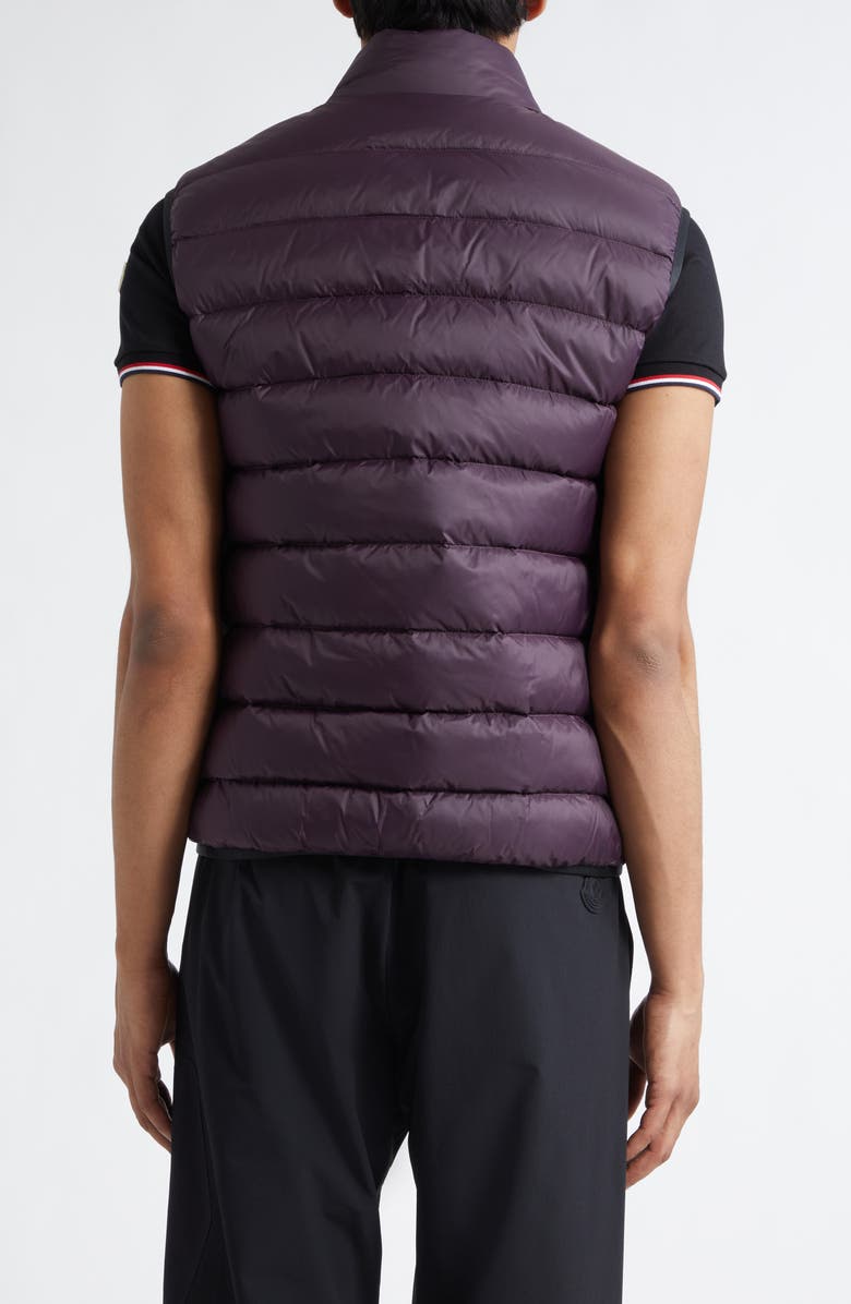 Moncler Deneb Zip Down Puffer Vest, Alternate, color, Dark Burgundy