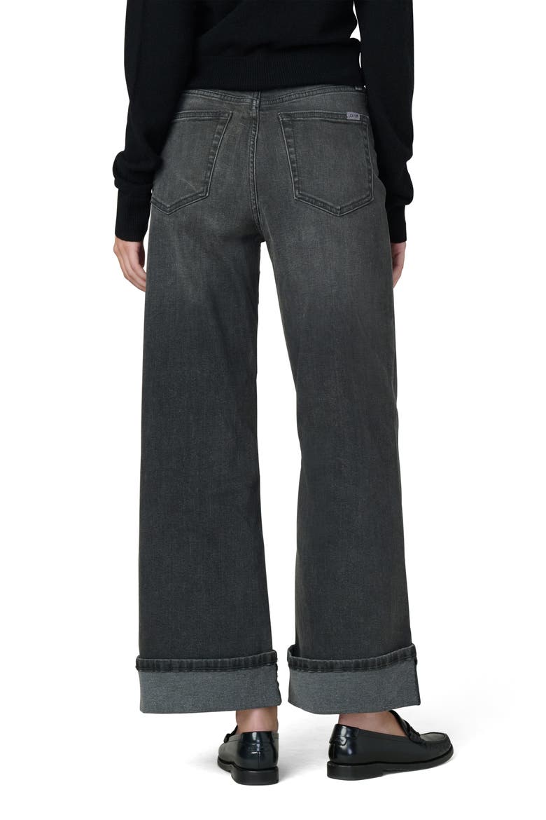 Cuffed High Waist Ankle Wide Leg Jeans, Alternate, color, ARETHA