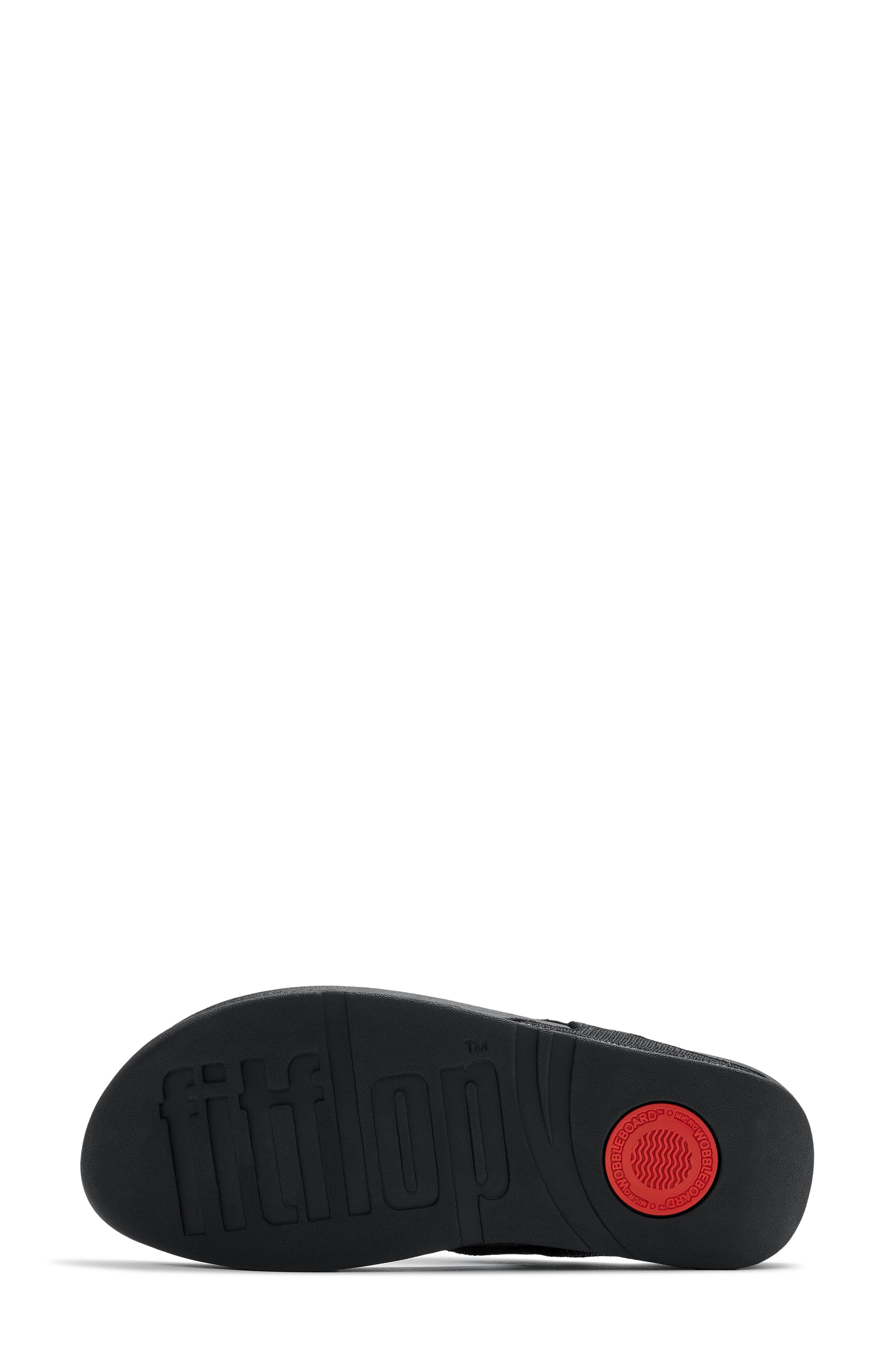 FitFlop Lulu Shimmerglitz Toe Post Sandal, Alternate, color, Black