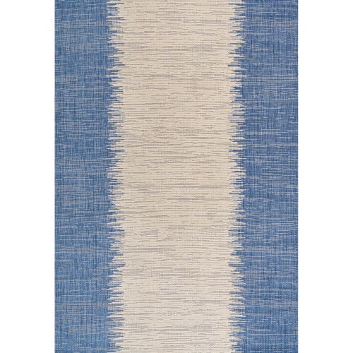 Jonathan Y Tavira Modern Strie' Indoor/outdoor Area Rug In Blue/beige