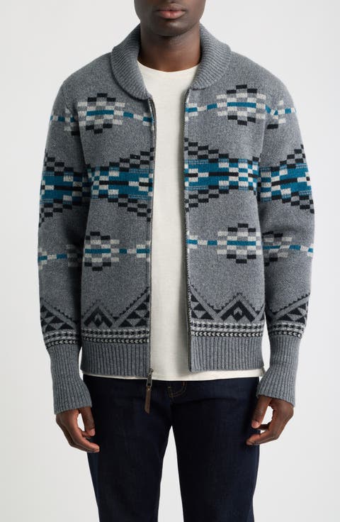 Lost Trail Lambswool Zip Cardigan