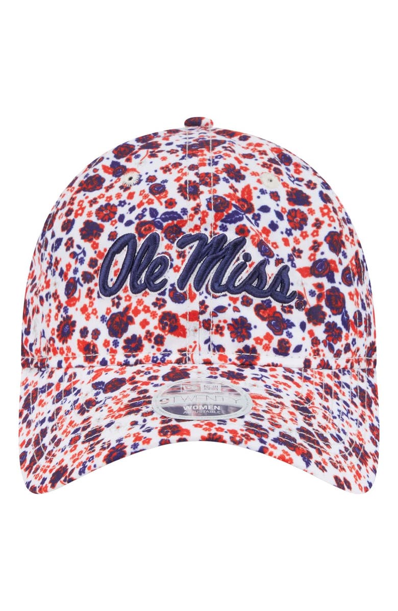 New Era Women's New Era  White Ole Miss Rebels Blooming 9TWENTY Adjustable Hat, Alternate, color, White