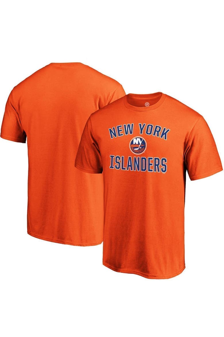Men's Fanatics Branded Orange New York Islanders Victory Arch T-Shirt, Main, color, ORANGE
