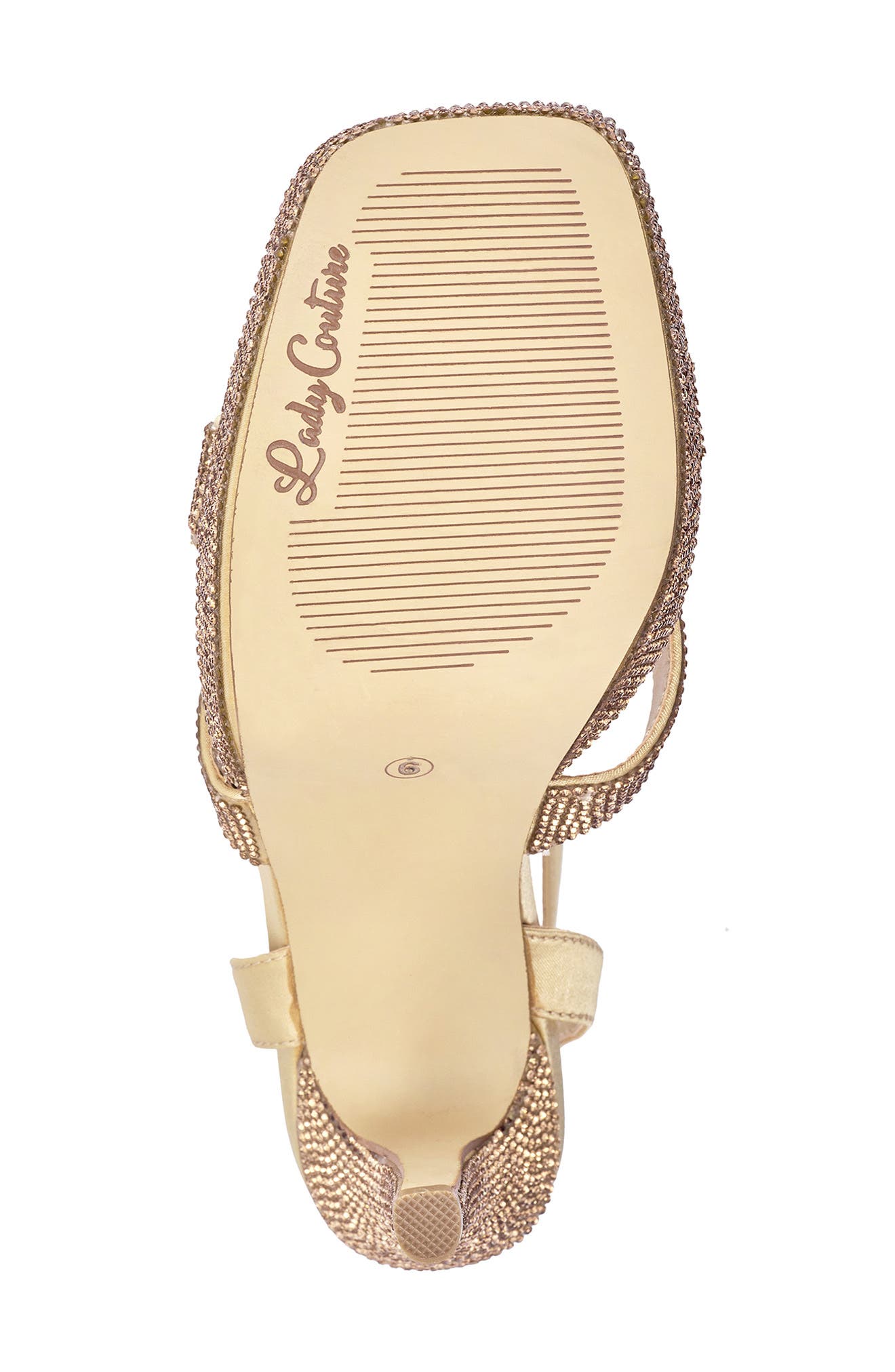 Rhinestone Platform Sandal, Alternate, color, GOLD