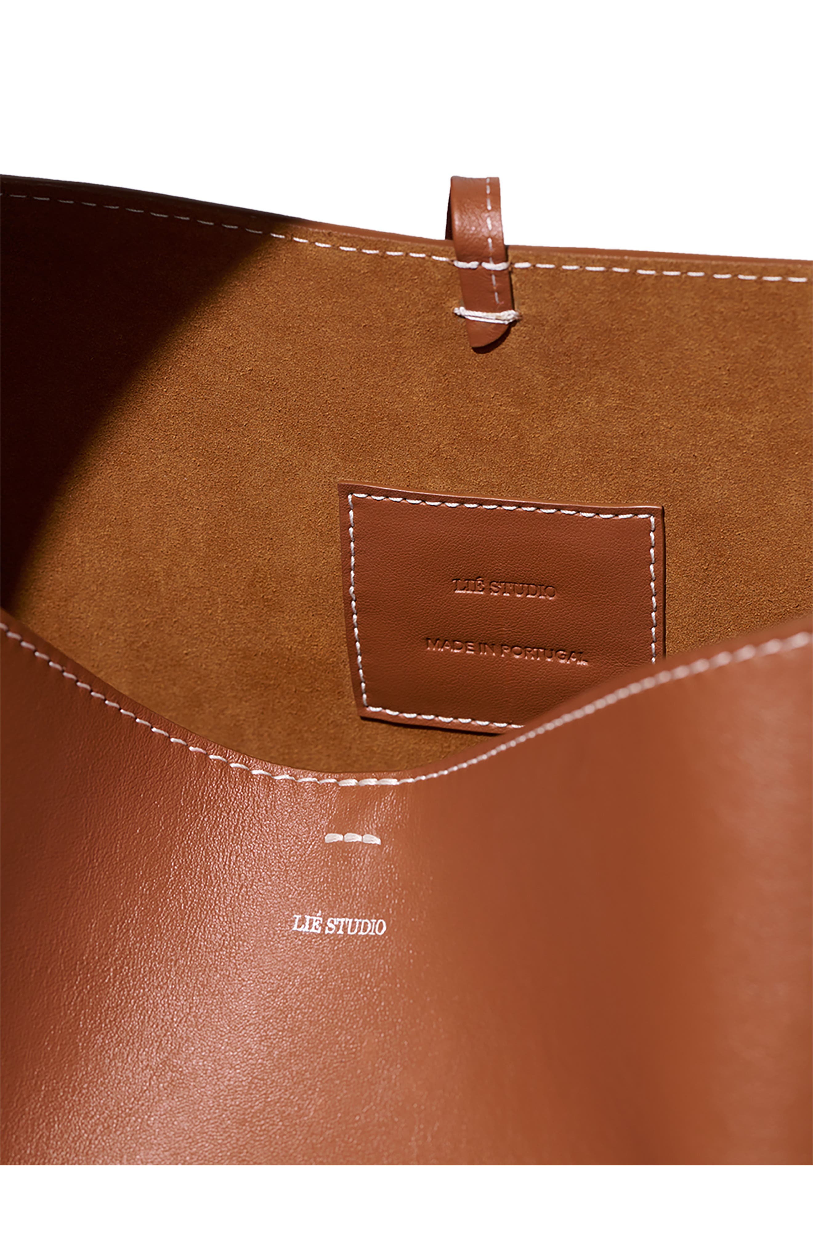 Norma Leather Bucket Tote, Alternate, color, TOFFEE BROWN
