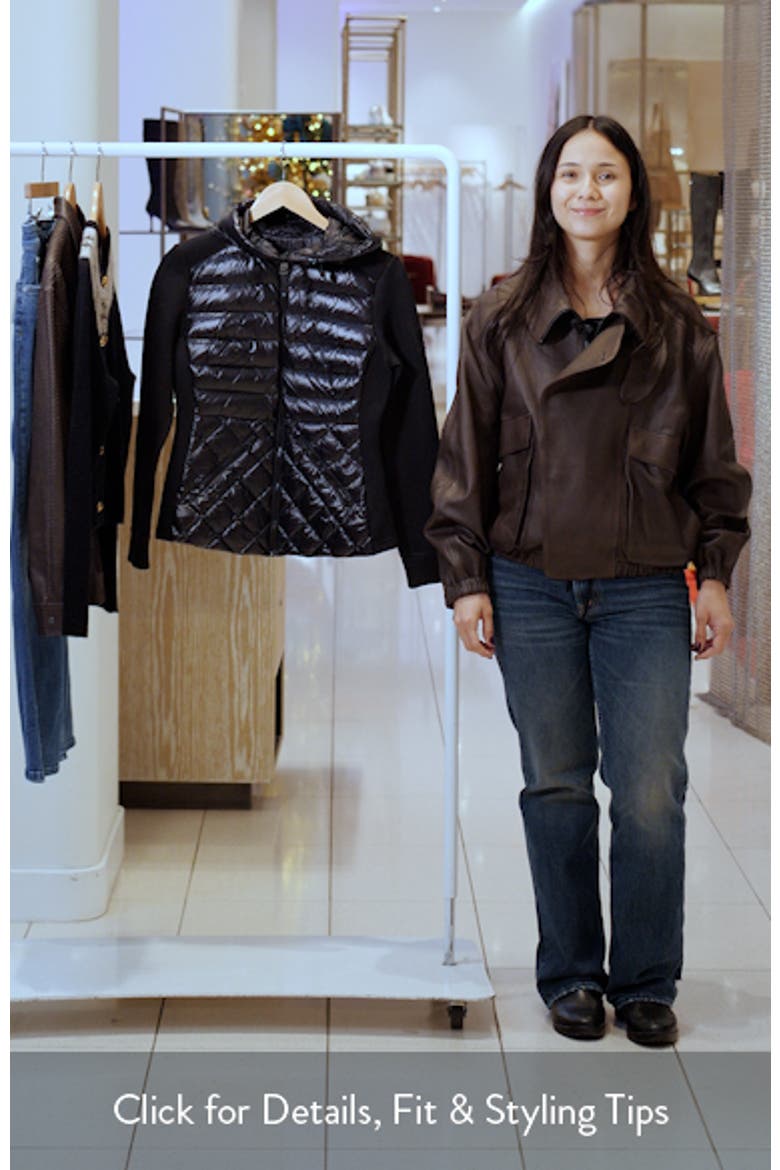 Agatha Mixed Media Down Jacket video