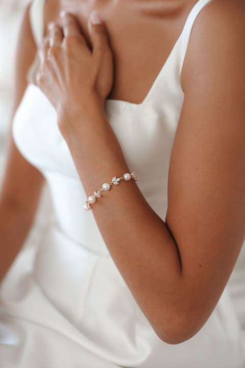 Forever Pearl and Crystal Bracelet