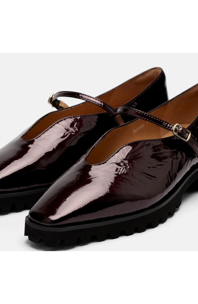 MARC NOLAN Roxie Leather Lug Mary Janes, Alternate, color, Wine