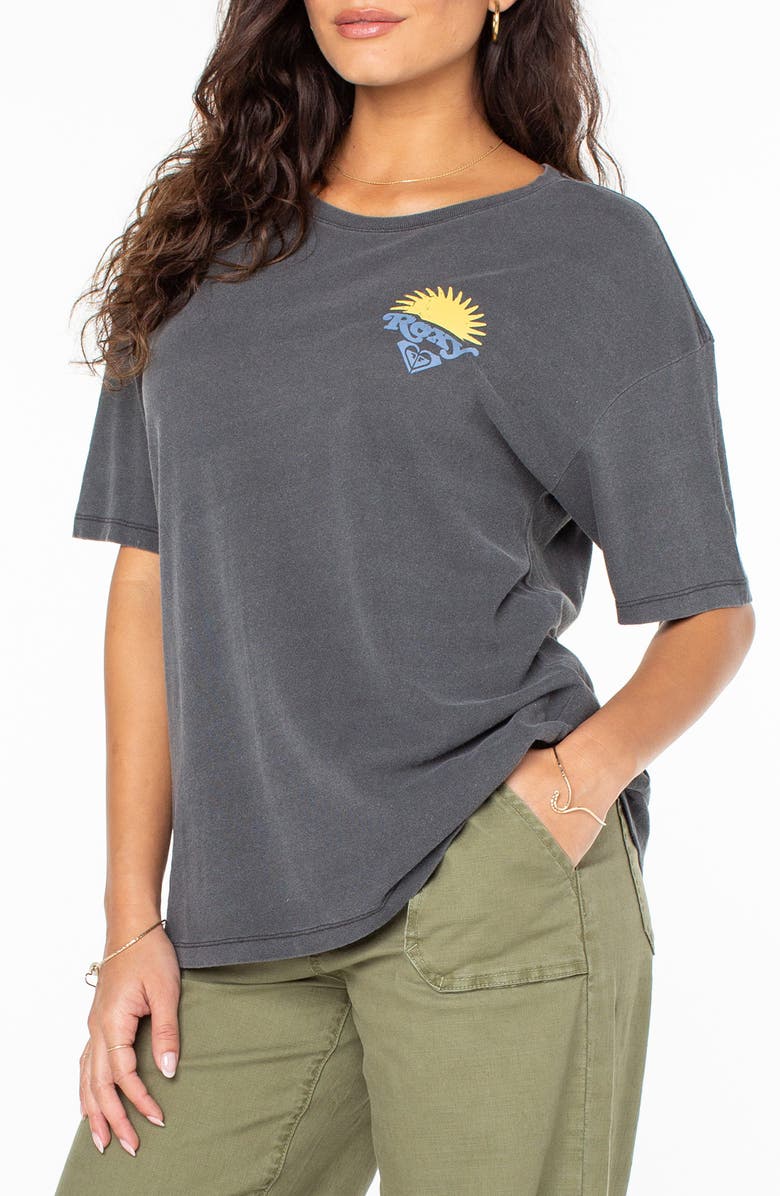 Roxy Swell Seeker Oversize Graphic T-Shirt, Alternate, color, Phantom