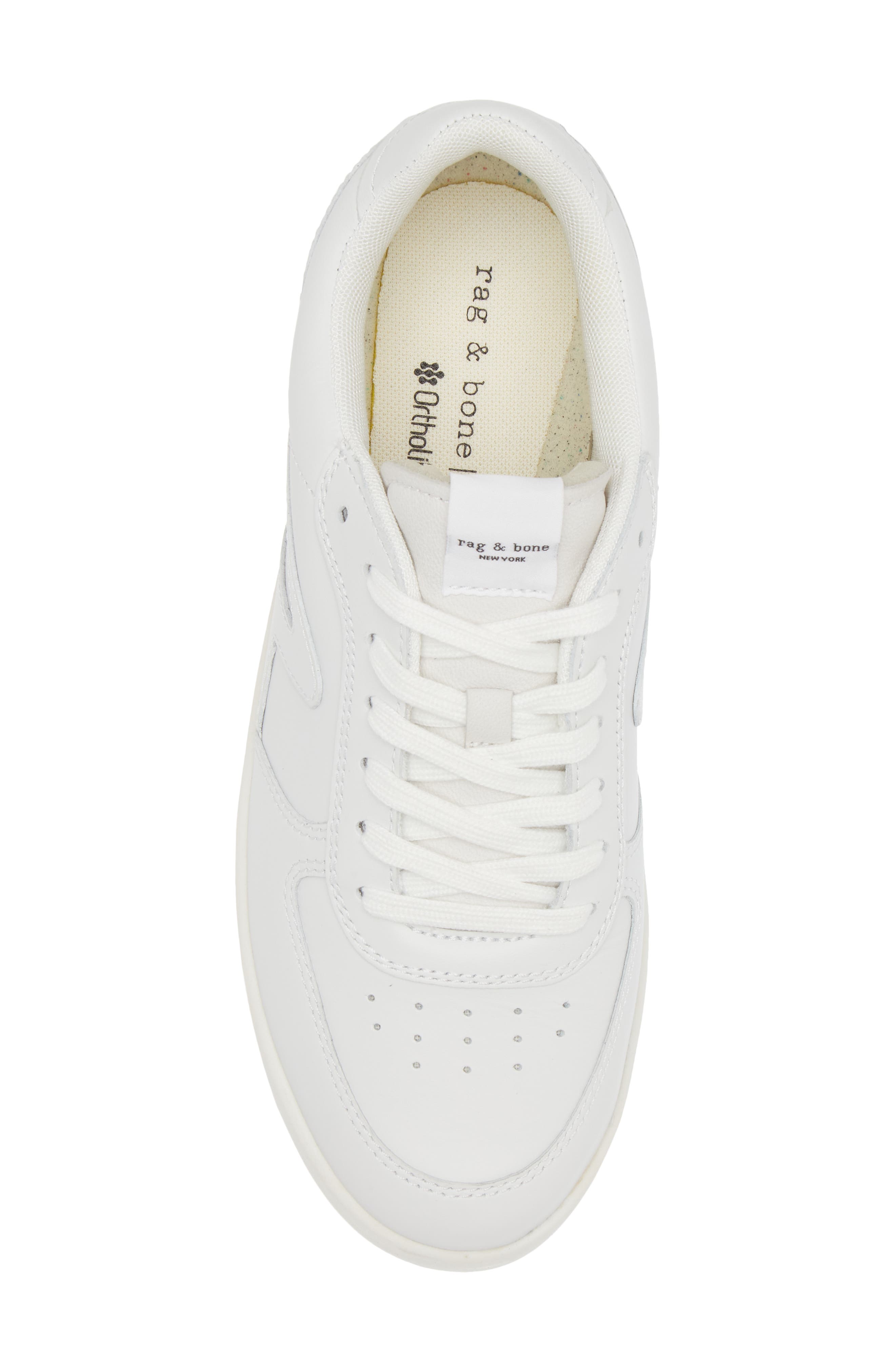 rag & bone Retro Court Sneaker, Alternate, color, White
