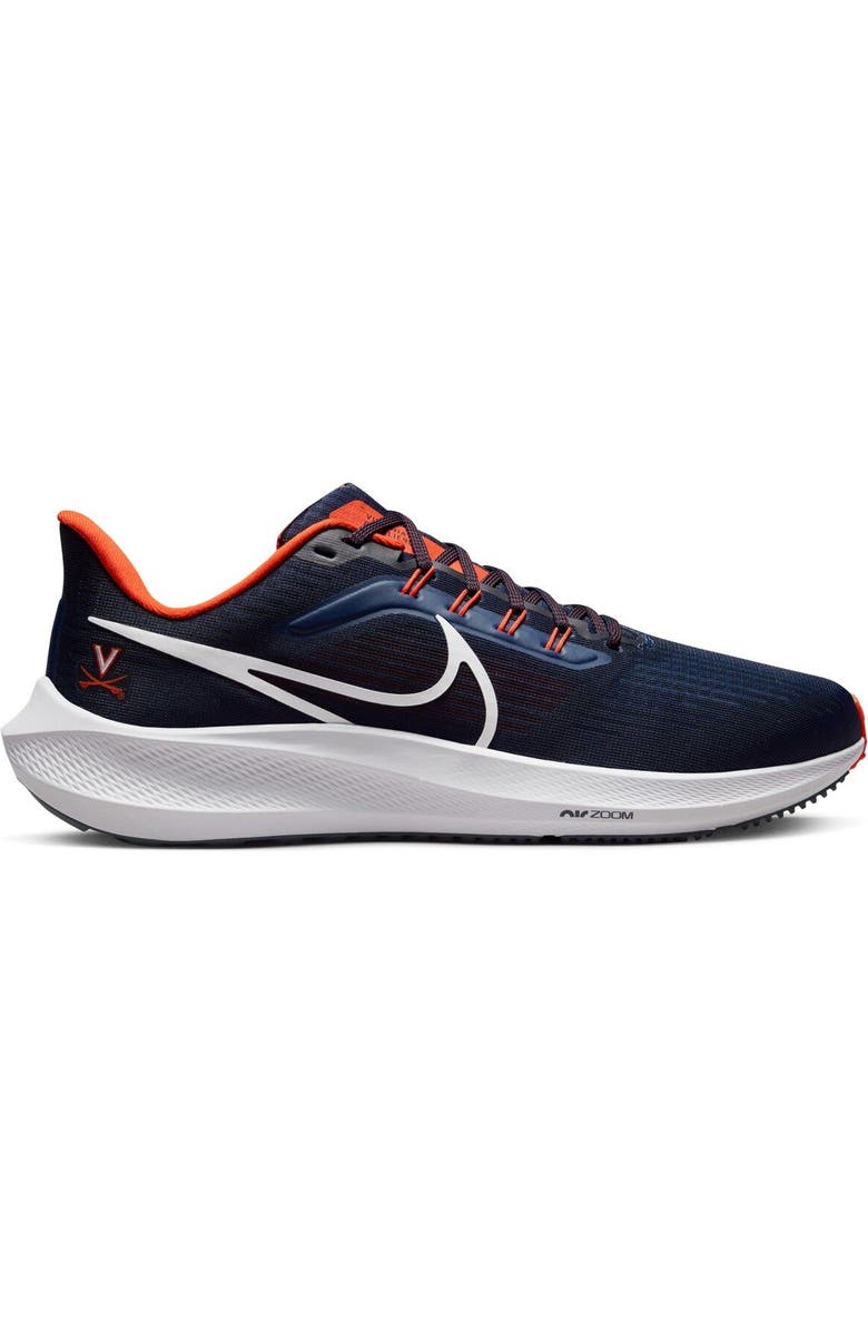 Nike Unisex Nike Navy Virginia Cavaliers Zoom Pegasus 39 Running Shoe, Alternate, color,