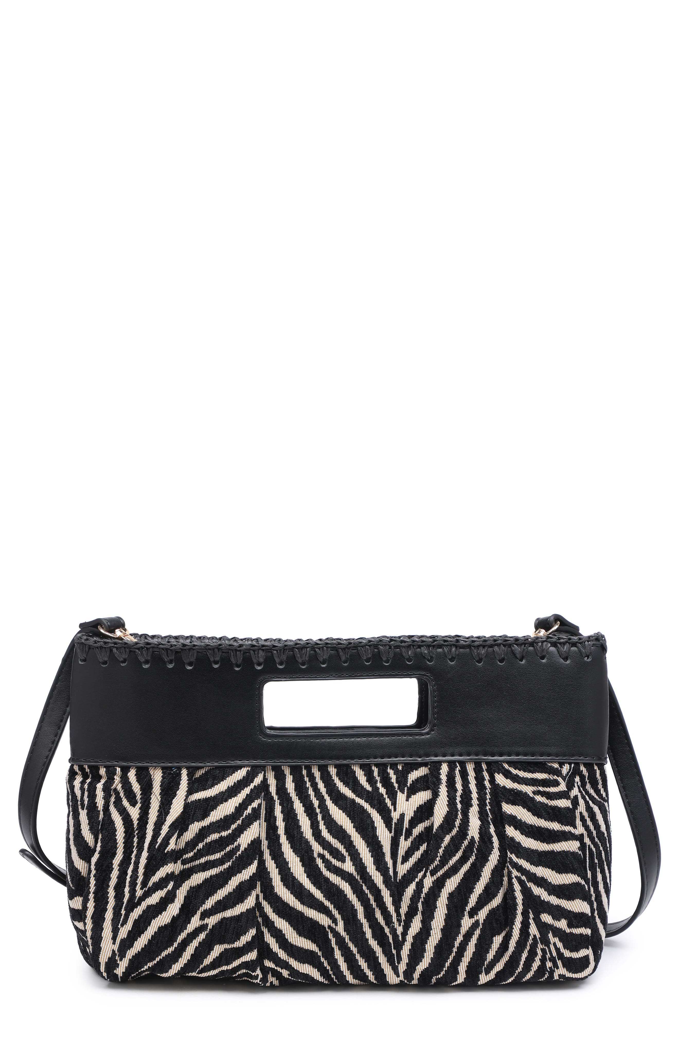 MODA LUXE Zebra Jacquard Clutch