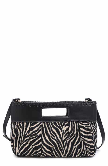 MODA LUXE Zebra Jacquard Clutch