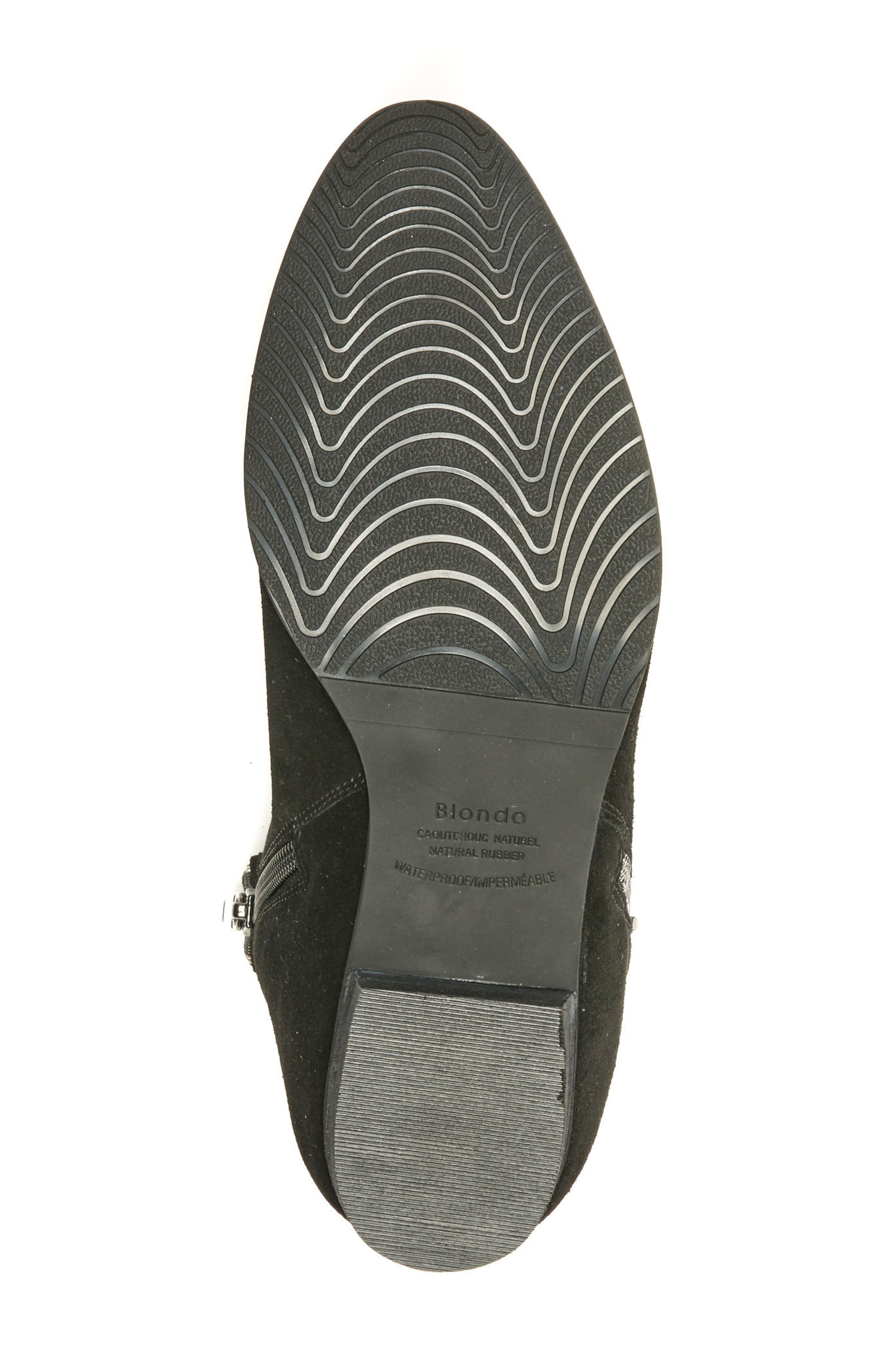 Lynne Waterproof Bootie, Alternate, color, BLACK SUEDE