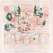 Lost Pattern "Vintage Blooms" Large Silk Square Scarf