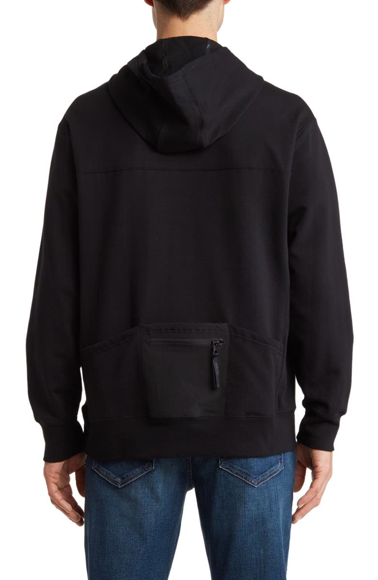 KARL LAGERFELD PARIS Cotton Blend Hoodie, Alternate, color, 