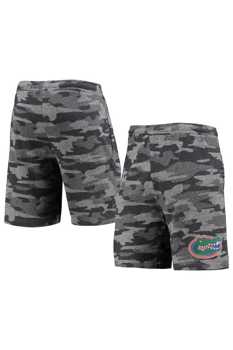 Men's Concepts Sport Charcoal/Gray Florida Gators Camo Backup Terry Jam Lounge Shorts, Main, color, Charcoal