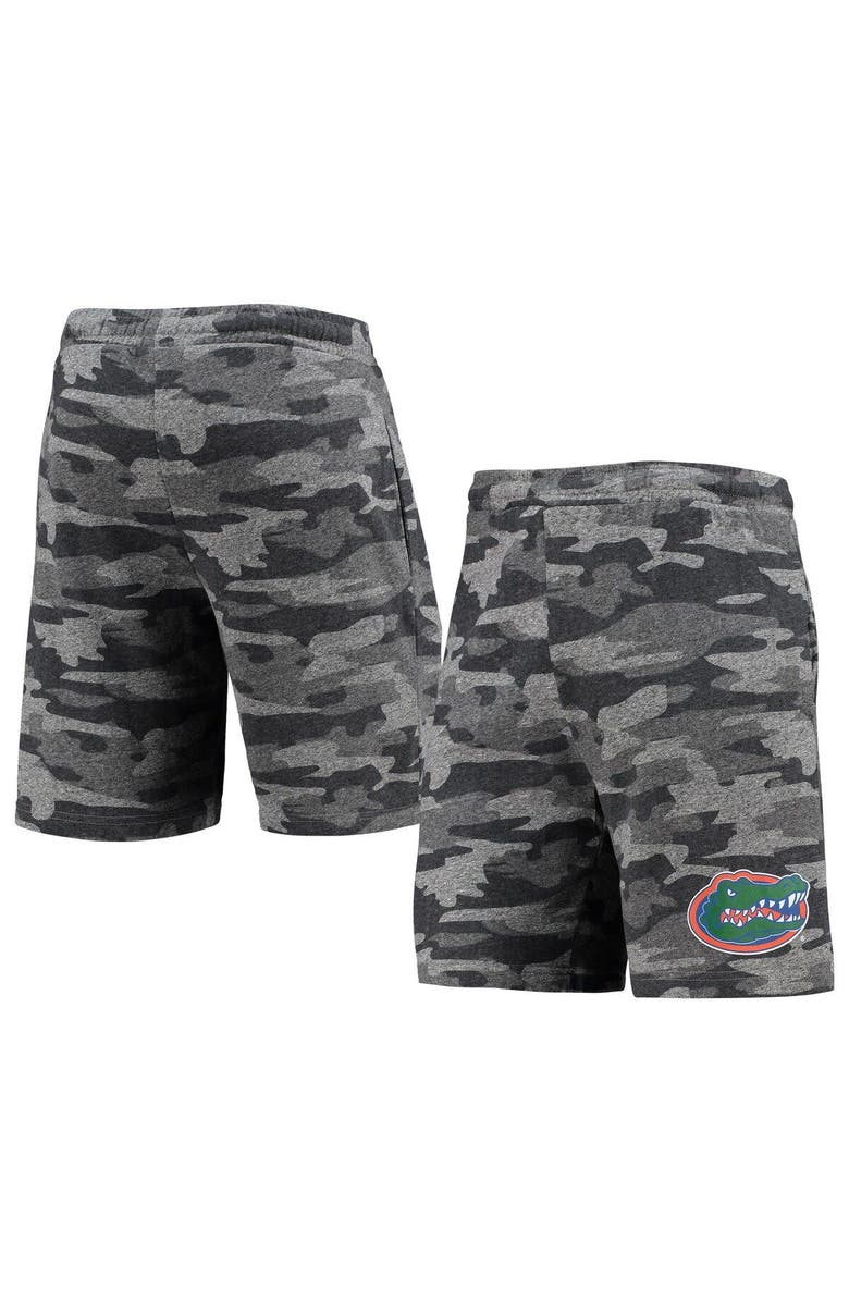 CONCEPTS SPORT Men's Concepts Sport Charcoal/Gray Florida Gators Camo Backup Terry Jam Lounge Shorts, Main, color, Charcoal