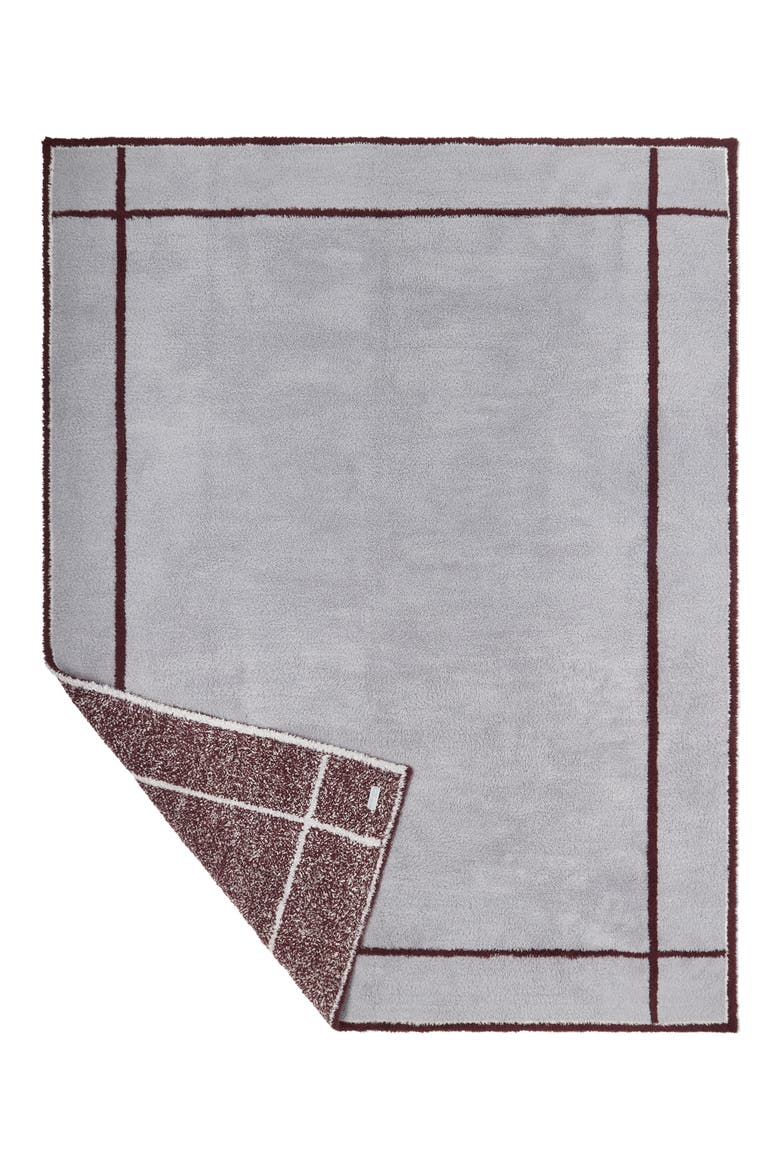 CozyChic Belmar Border Throw Blanket, Main, color, VAPOR MULTI