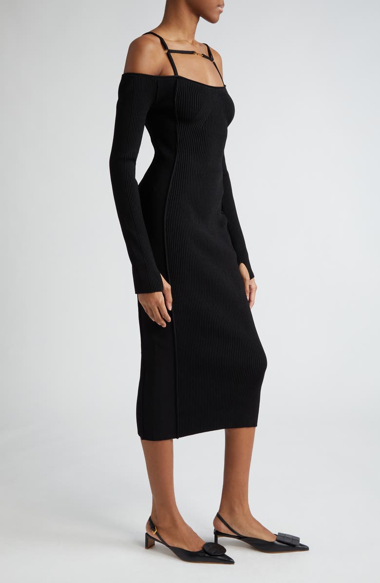 Jacquemus Sierra Long Sleeve Midi Sweater Dress, Alternate, color,