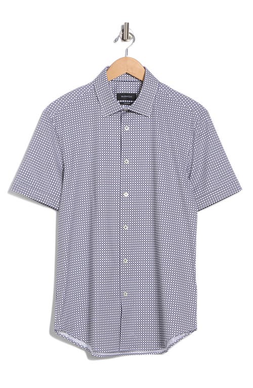 Bugatchi Miles Ooohcotton® Short Sleeve Button-up Shirt In White