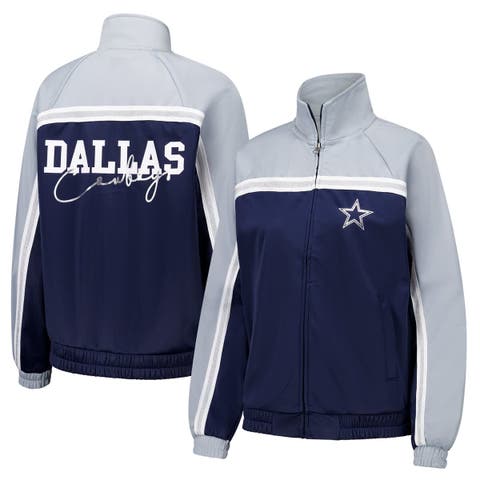 Women
s G-III 4Her by Carl Banks Navy Dallas Cowboys Post Game Full-Zip Track Jacket