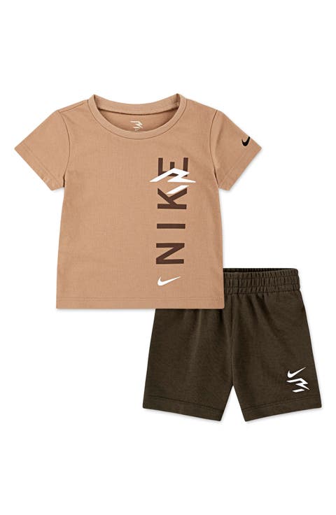 Vertical Graphic T-Shirt & Shorts Set (Baby)