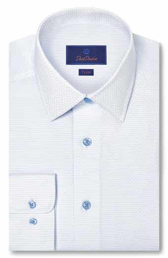 Trim Fit Micro Dobby Cotton Dress Shirt