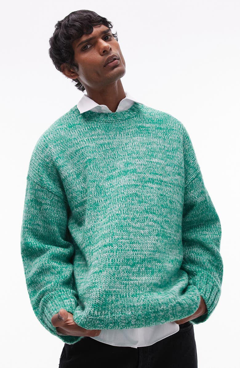 Topman Relaxed Fit Sweater, Main, color, 
