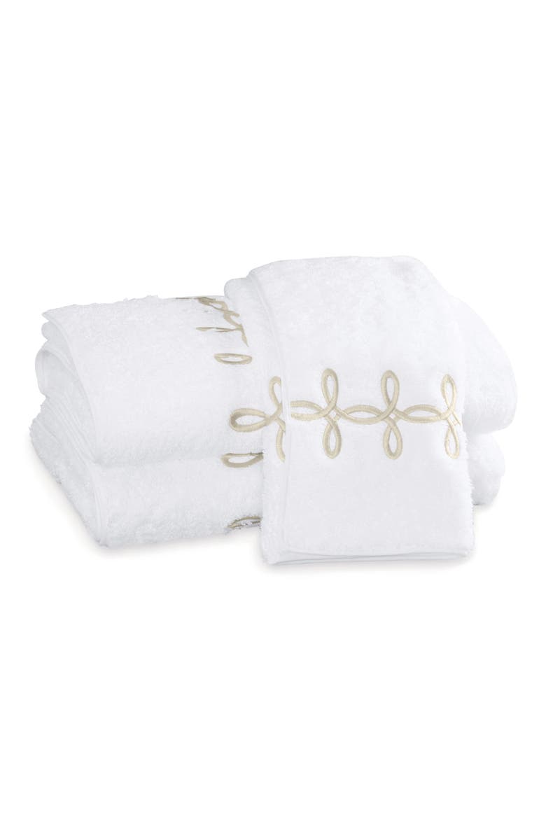 Gordian Knot Egyptian Cotton Hand Towel, Main, color, TRUFFLE