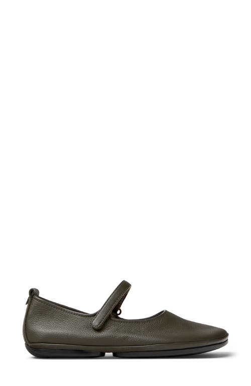 Camper Leather Ballet Flats In Black