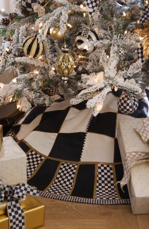 Mackenzie-childs Mackenzie Childs Courtly Noel Tree Skirt In Black