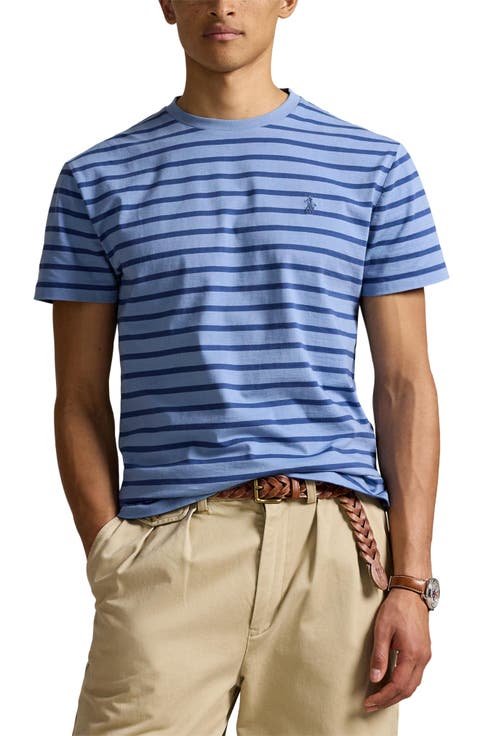 Classic Fit Stripe Cotton T-Shirt
