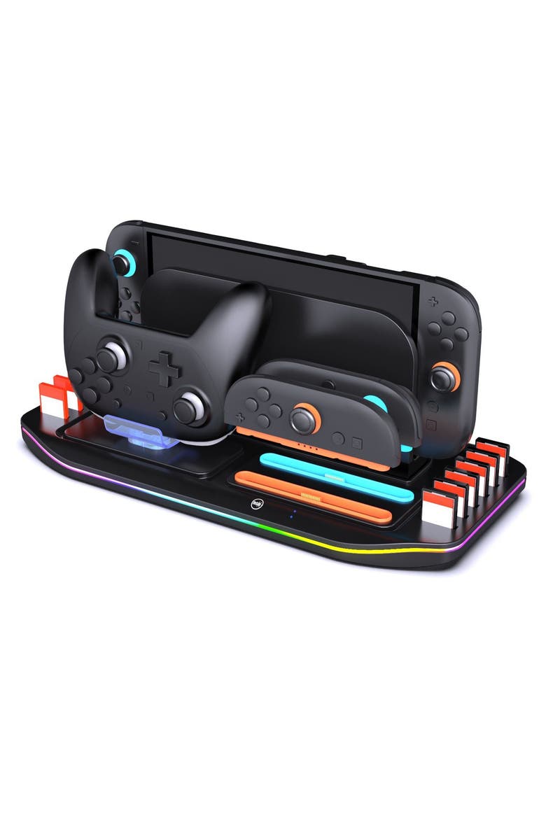 Sonicgrace All-in-One Charging Dock & Storage Station for Nintendo Switch 2, Main, color, Black