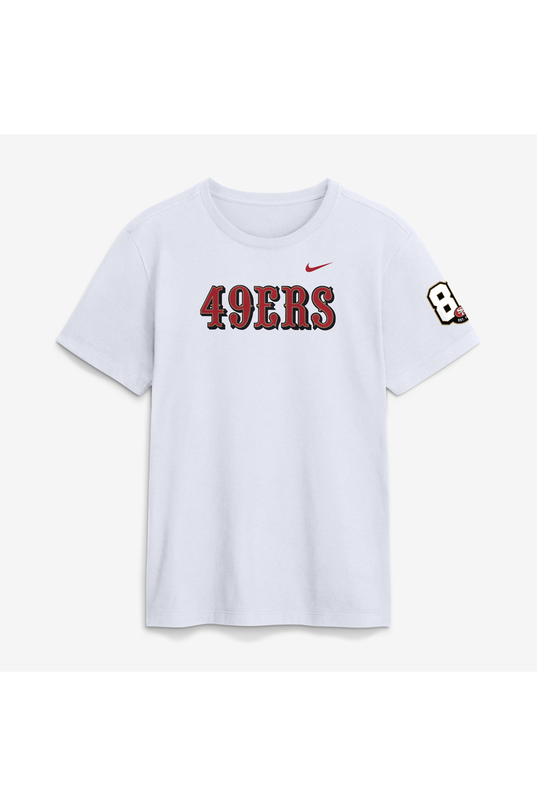 Men's Nike White San Francisco 49ers 80th Anniversary Goal Line Stand T-Shirt, Main, color, White