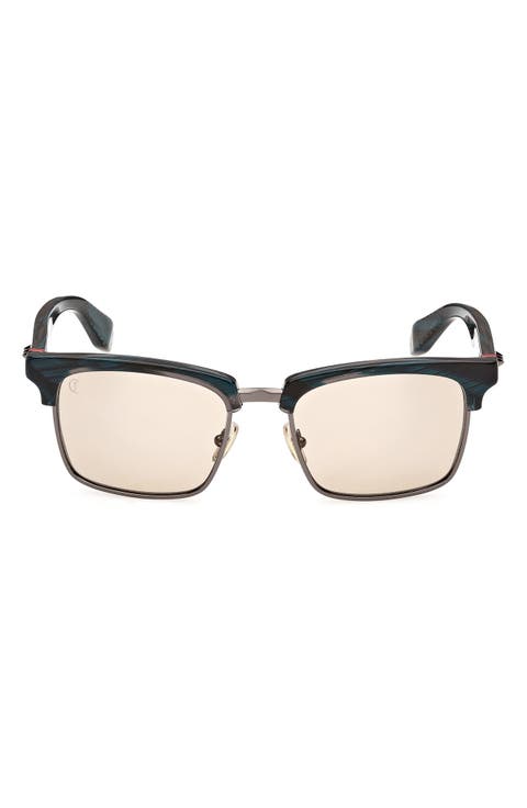 55mm Browline Sunglasses
