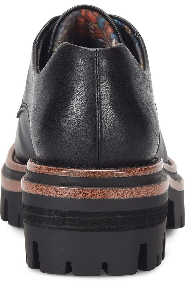 KORKS Veda Lug Sole Platform Derby, Alternate, color, Black