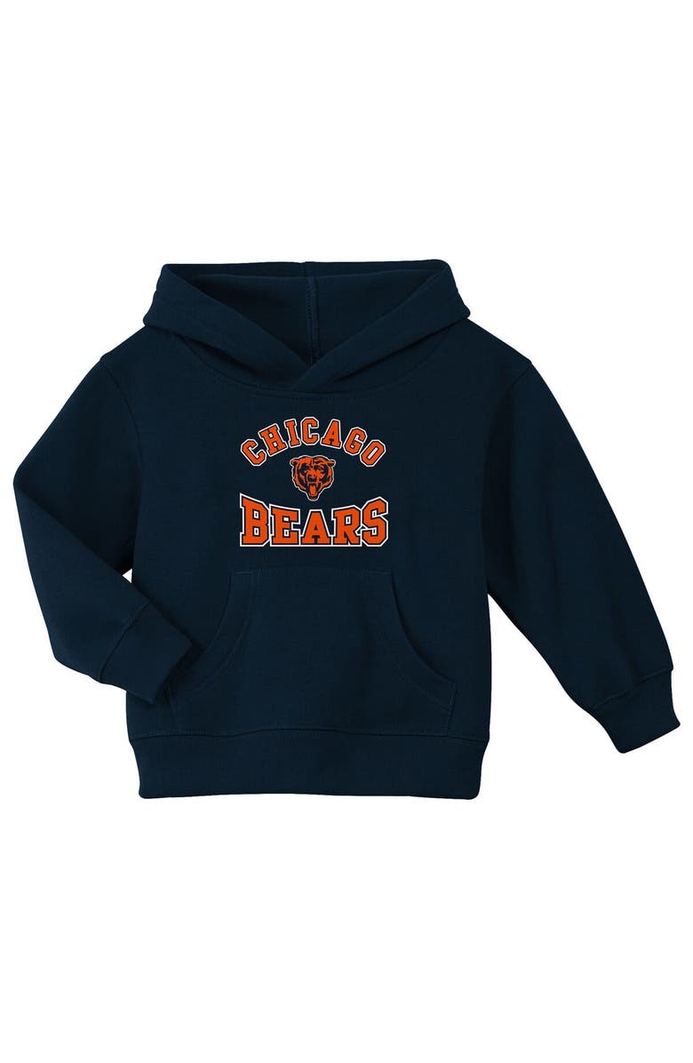 Outerstuff Toddler Navy Chicago Bears Home Town Pullover Fleece Hoodie, Main, color, 
