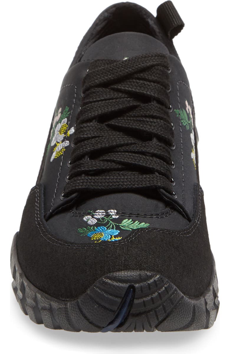 Cecilie Bahnsen Max Floral Embroidered Hiking Sneaker, Alternate, color,