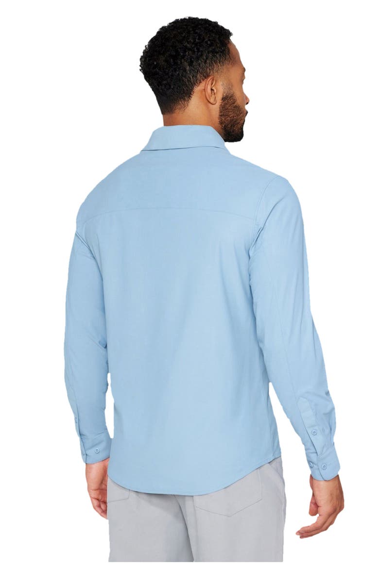 Men's The Don Long Sleeve Button Up (slim Fit), Alternate, color, Newport Blue